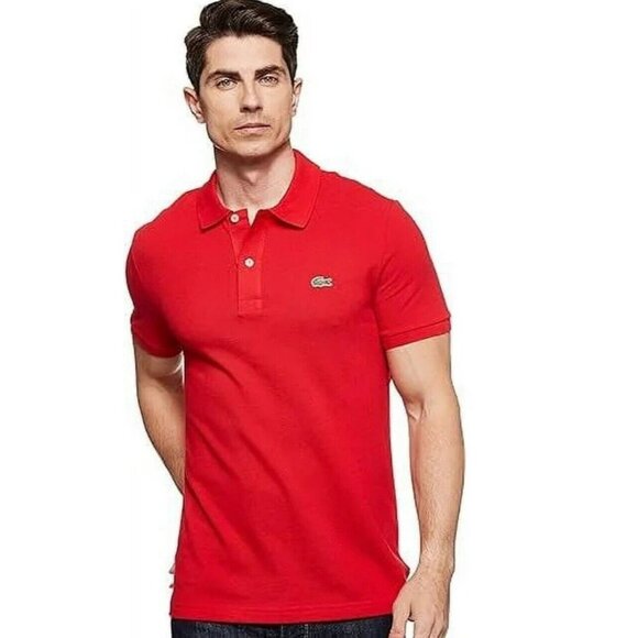 Lacoste Polo Shirt Short Sleeve Red SZ XL - Picture 10 of 16